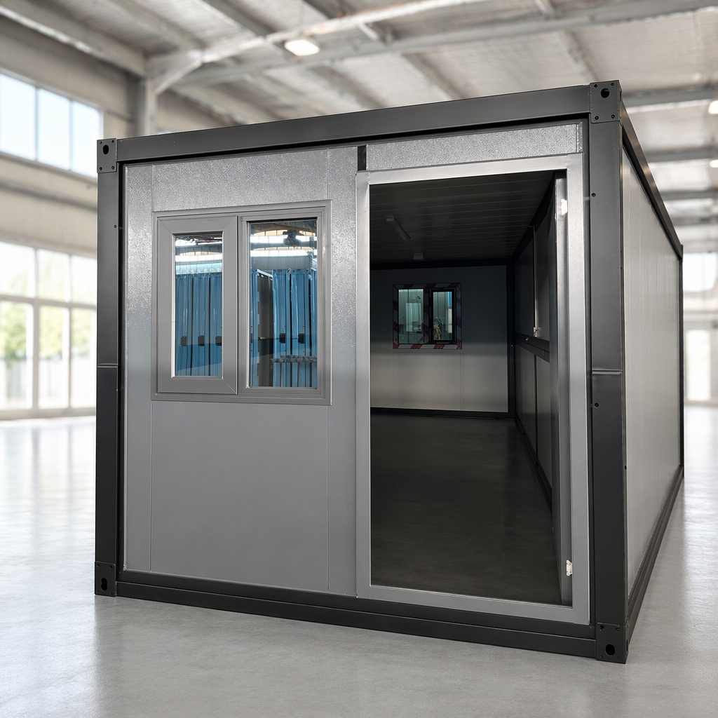 Foldable Container House Prefab Fold Out Quick Installation Detachable Fold Container Cabin for Camping Dormitory Office