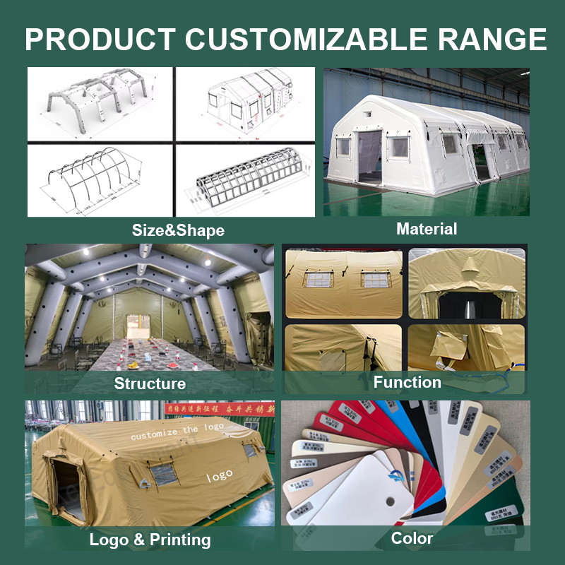 Group Giant 50M Pvc High Pressure Modular Expandable Wholesale Emergency Refugee Shelter Tent