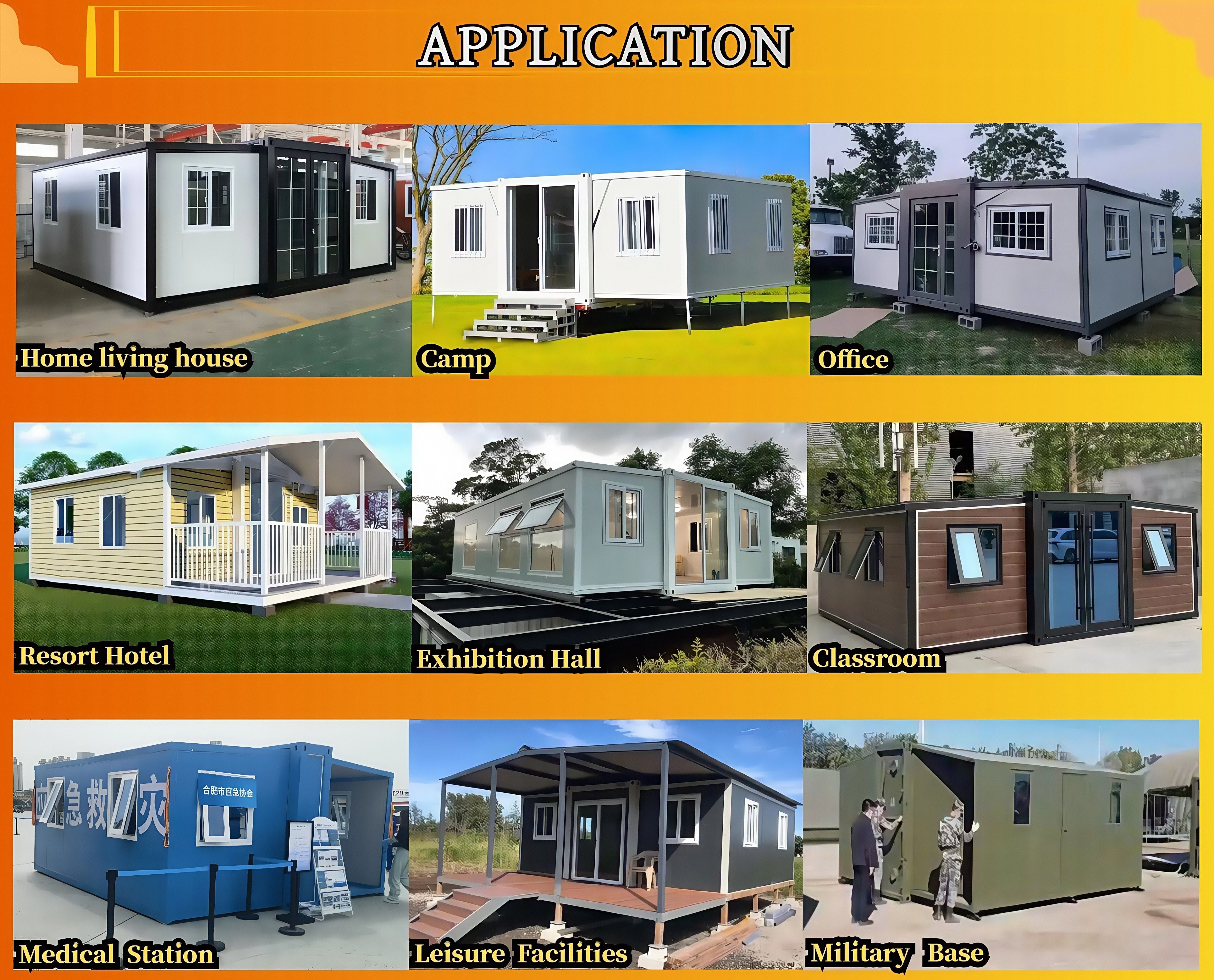 Casas Modulares Prefabricadas Folding Classroom Container House Prefab Houses Foldable 40ft Expandable Container House
