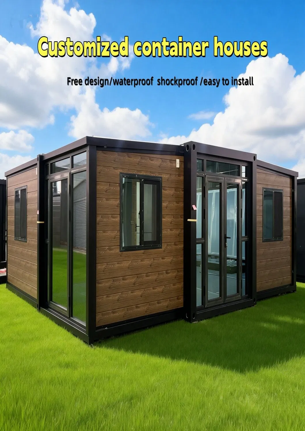 Prefabricated Modular House Expandable Container House for Weekend Getaway or Vacation Cabin