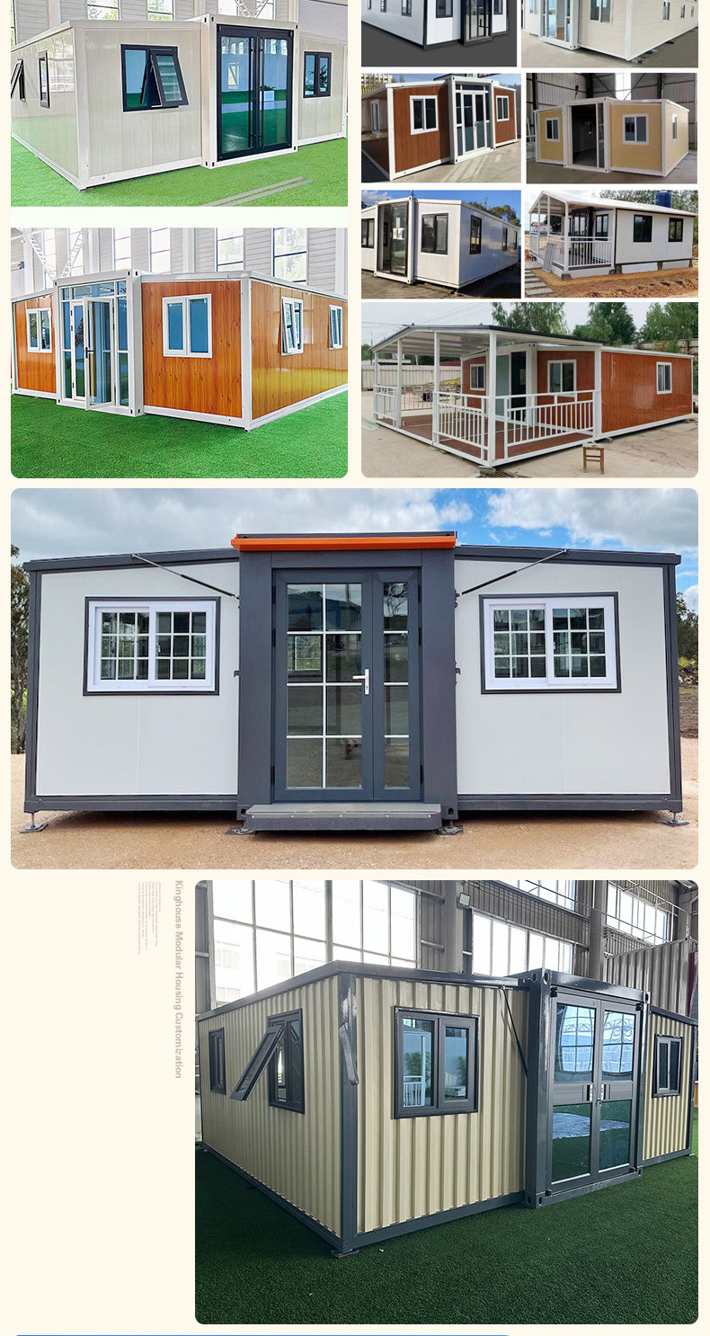 Prefabricated Container House Expandable Tiny Home Portable Foldable 20ft 40ft Mobile Modular Modern Breathable Living Room