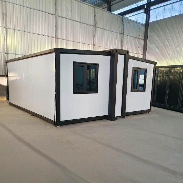 Double Folding Expanding 20x20 40ft Steel Expandable Villa Modern Prefab Container House