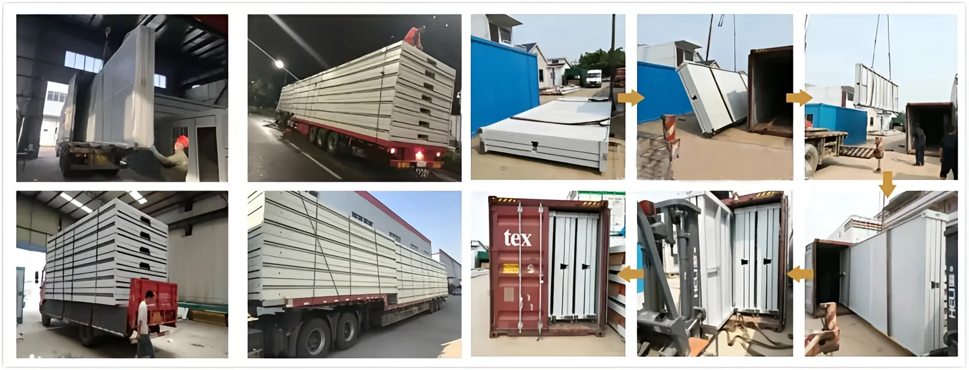 Transportation solutions for container house