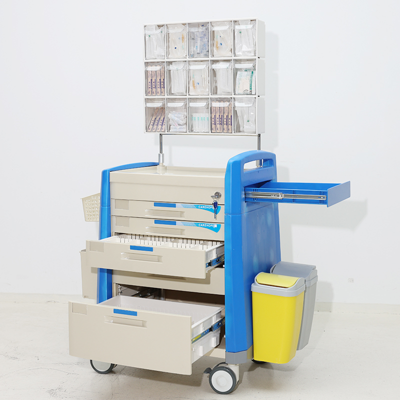 MN-AC011 ABS Mobile IV Therapy Station with Expandable Work Surface for Hospital and Mall Use