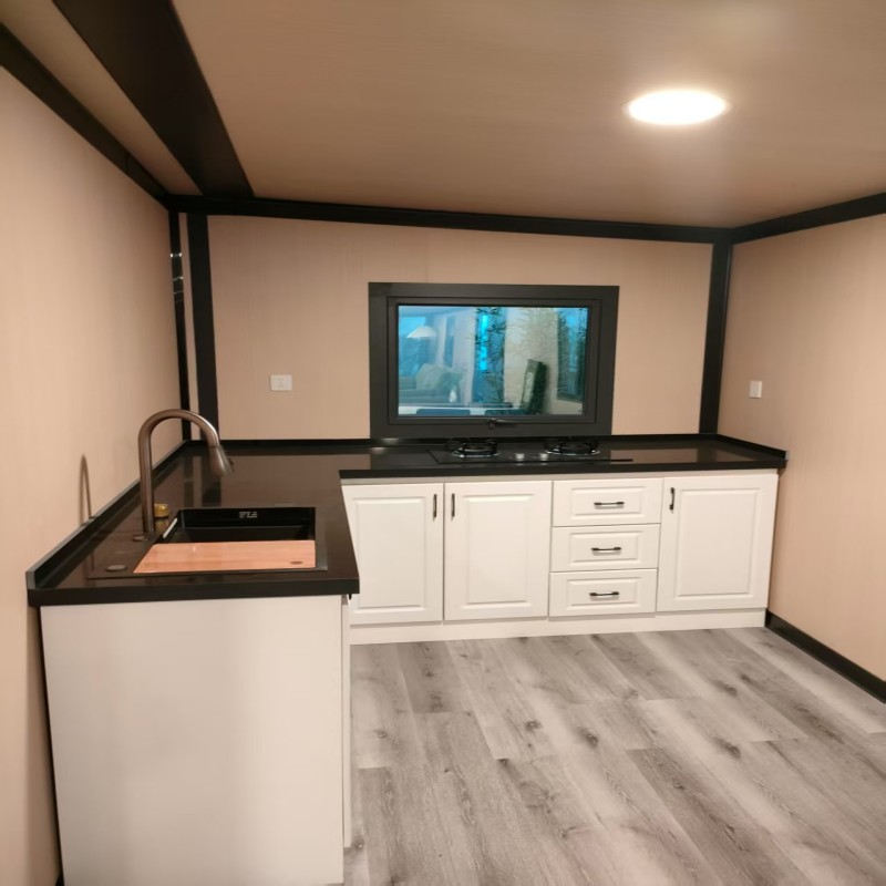 Waterproof 40ft Steel Expandable Container House Hotel Cabin Double Wing Expandable Container House