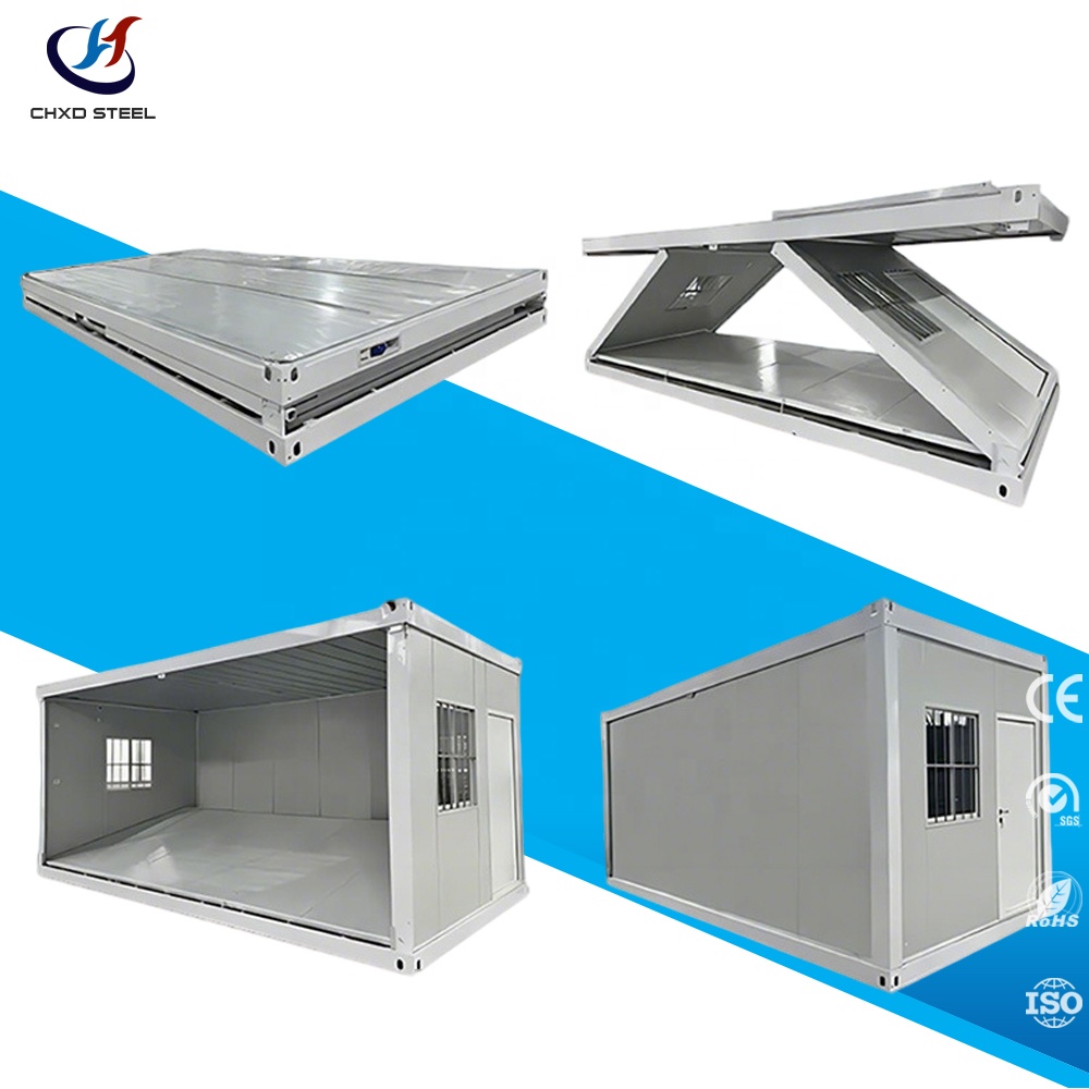 Prefabricated Steel 10ft Expandable Folding Container House for Office Villa Emergency Shelter