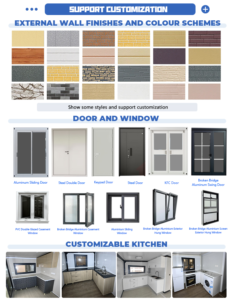 30ft Container House Prefab Modular Tiny House Modular Office Casa Prefabricada Expandable Container House Prefabricated House