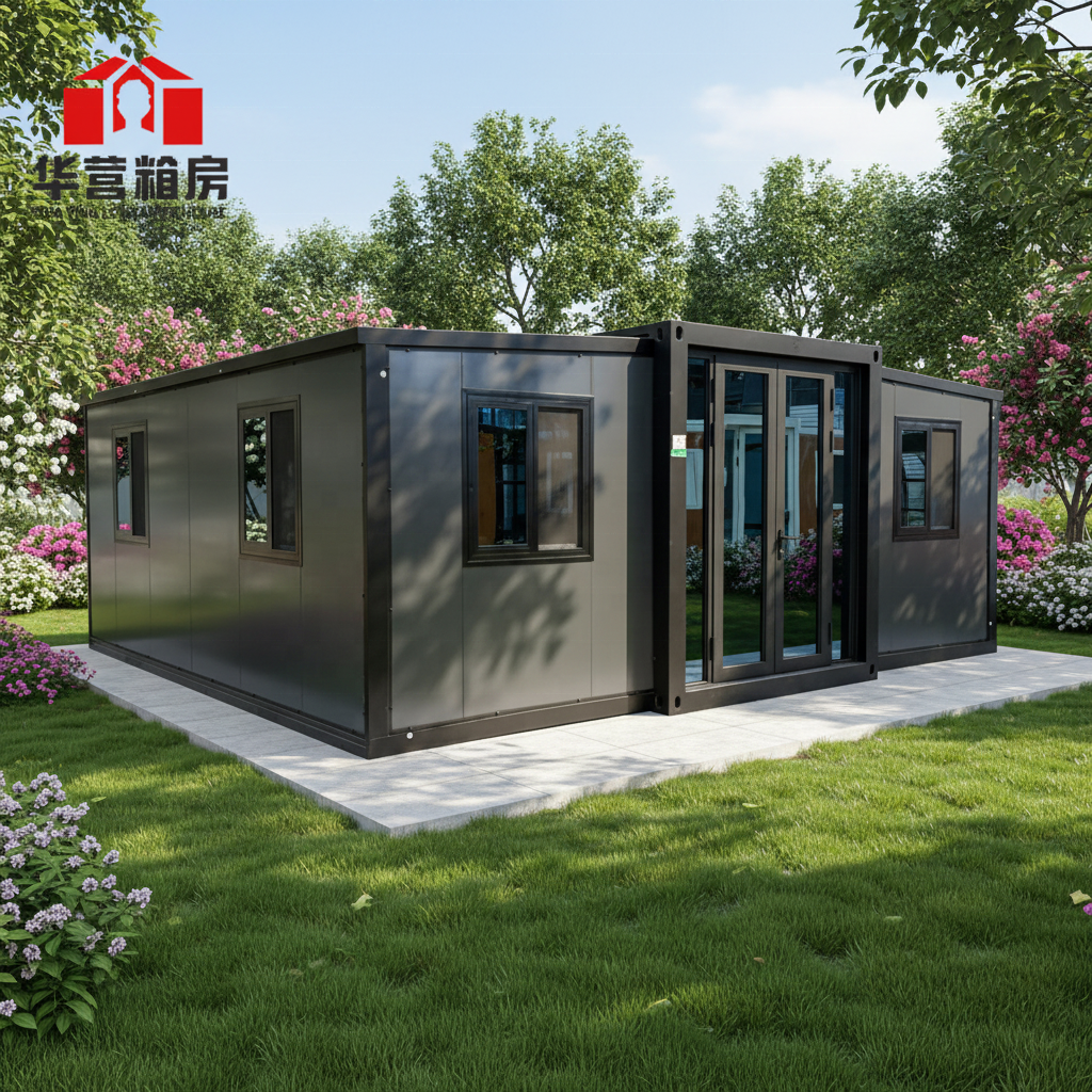 Granny Flat 20 Ft Expandable Container Folding House Prefab Villa Shipping Mobile Home 2 3 4 5 Bedroom Supermarket Mall Fast