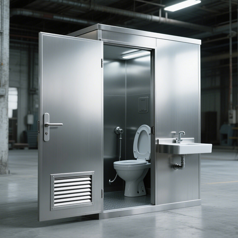 Customizable Modern High-Strength Steel Eco-Friendly Public Portable Toilet Cabins For Hotels Office Buildings Outdoor Use