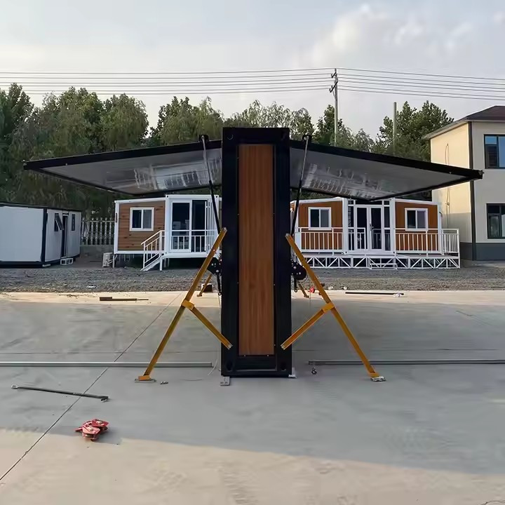 700 Double Wing Residential Folding Foldable Warehouse Storage Expandable Container House for Activity Rooms
