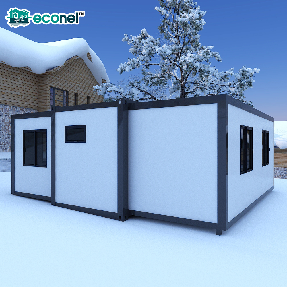 Expandable Container House 20ft 40ft Foldable Prefab Home with Bathroom and Kitchen for Hotel Office Camp Accommodation