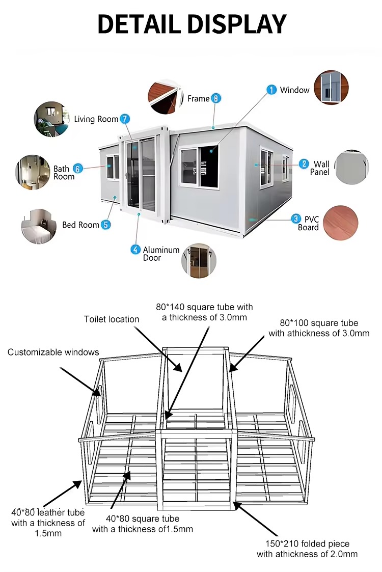 Multi Functional Expandable Container House 20ft Mobile Clinic Medical Cabin