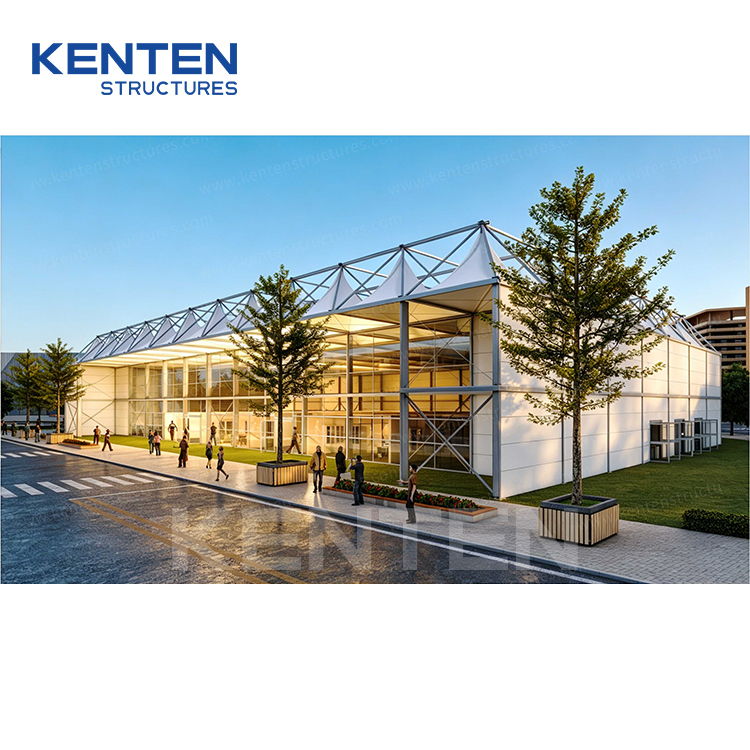 Portable Office Smart Tent Modular Commercial Landmark Pavilion Corporate Pavilion Innovation Center Campus Office Building