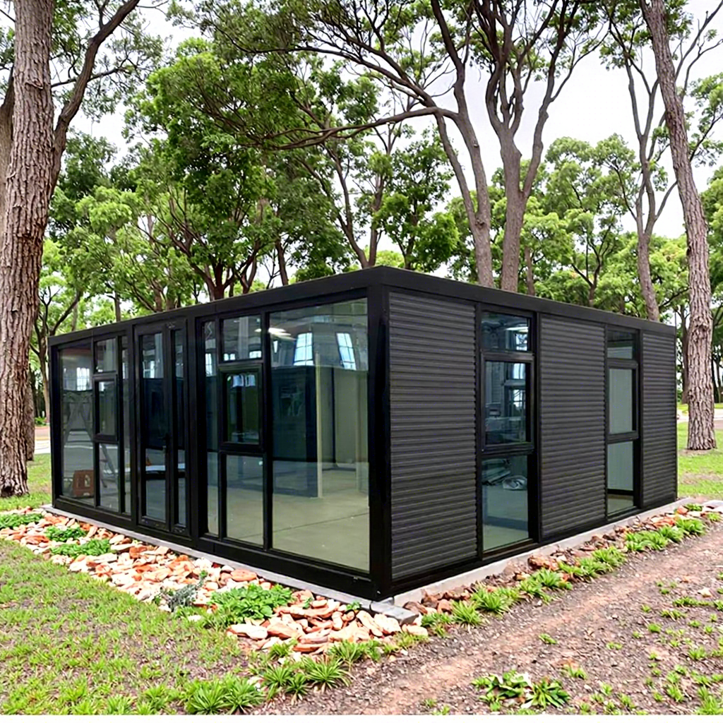 Export Double Wing Expandable Container Room Modular Tiny Home 3 Bedroom Livable Soundproof Waterproof Mall Use Steel Structure