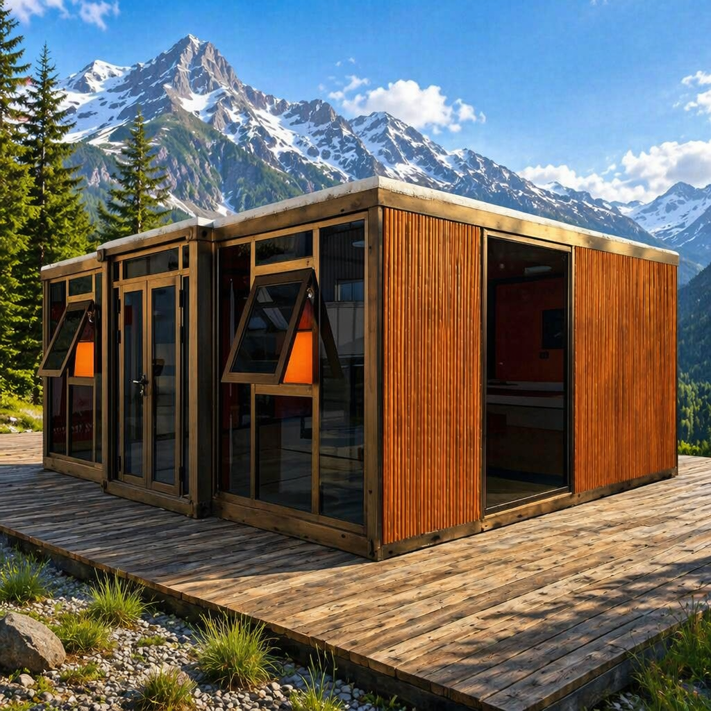 Custom 20Ft 40Ft Expandable Double Wing Container House Prefabricated Apartment Office Building Kitchen Breathable Modern Design