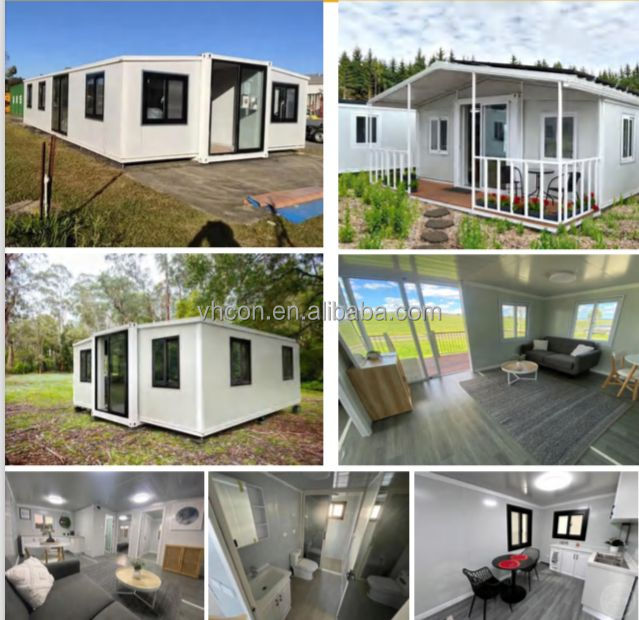 China Prefab Home Ready Made Building Fully Equipped Design Modular Mobile Prefabricated Expandable Steel Container Houses