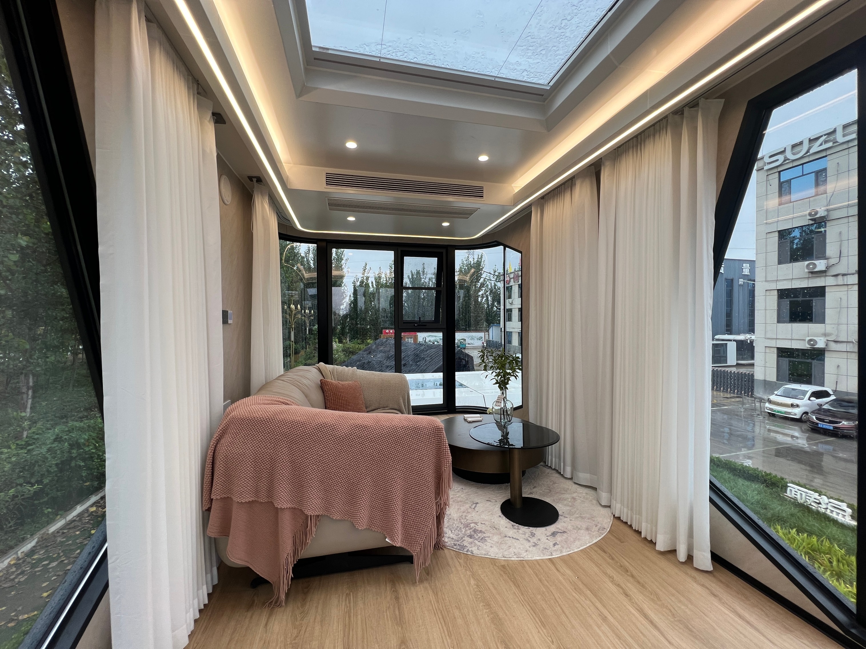 Portable 2 Stores Smart Space Capsule Movable Prefab Pod House Luxury Mobile Home With Kitchen And Bathroom