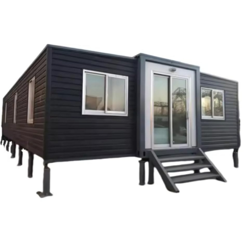 Luxury Prefab Tiny Mobile Steel Structure Modern Foldable Modular Prefabricated Portable Expandable Container Houses with Bedrooms Balcony Solar Energy Homes