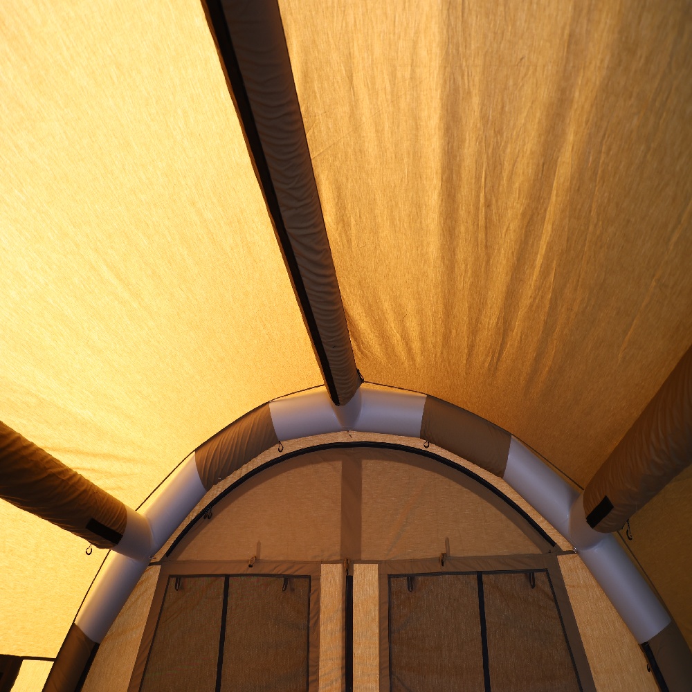 Quick Pop up Extended Flat Tunnel Tent for Emergency Shelter Disaster Relief Portable Waterproof Ventilation Windows