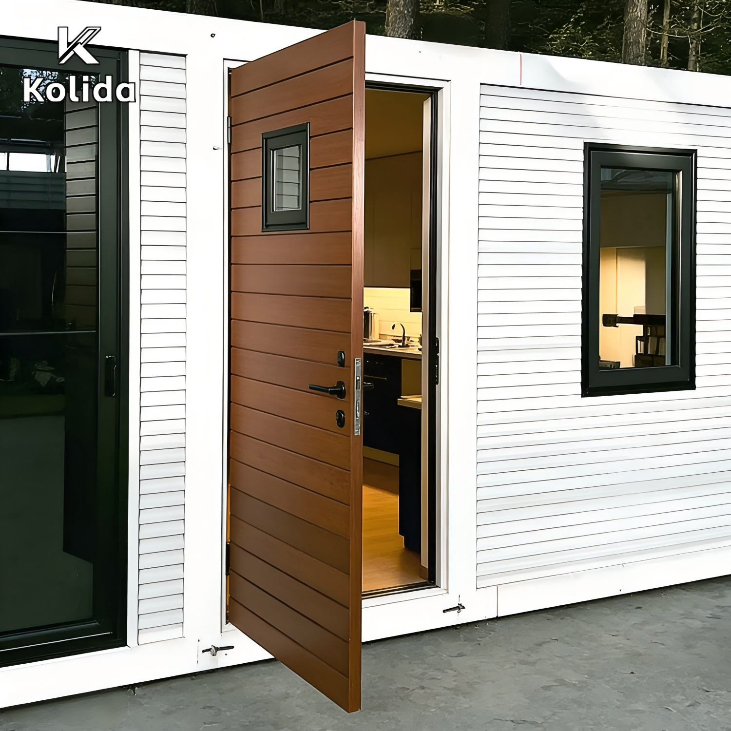 Rapid-Deploy Portable Expandable Container House with Wooden Sandwich Panel Design for Pop-Up Campsites Vacation Homes Villas