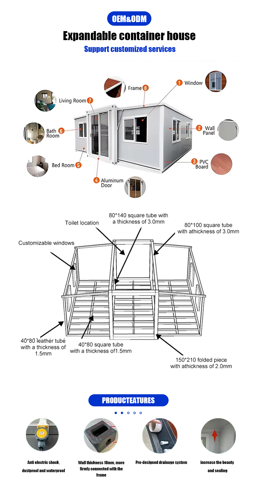 Expandable Container House Structure
