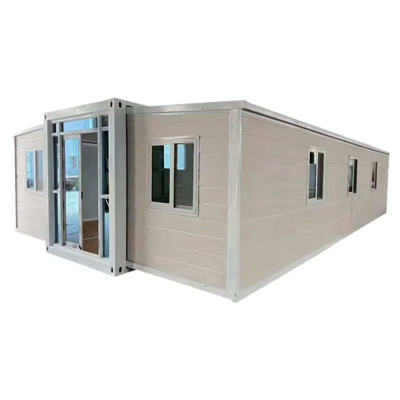 Custom Expandable Container Double Wing Folding Prefab House with Galvanized Steel Frame and Sandwich Panel for Apartment Use