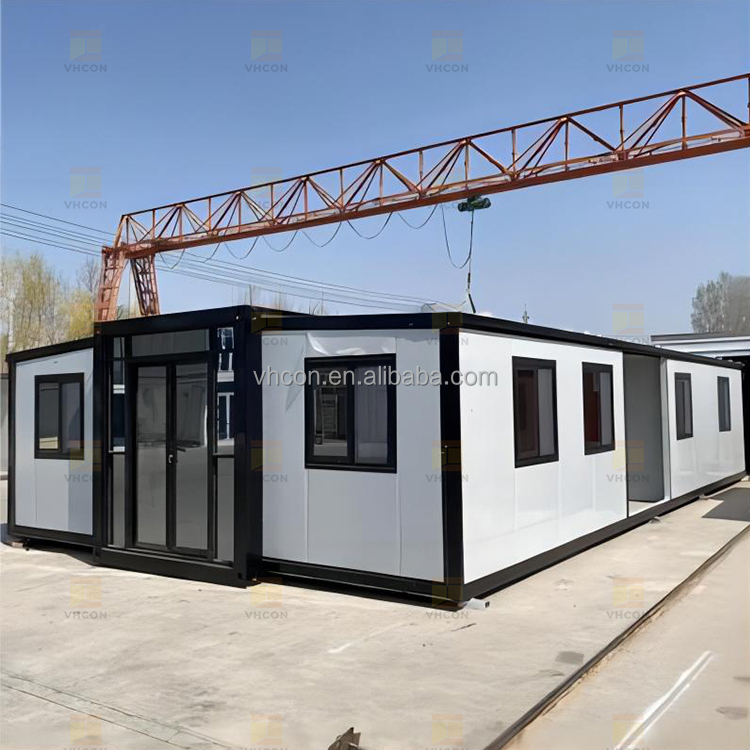 Factory Direct 20Ft 30Ft 40Ft Expandable Container House Luxury Prefab Mobile Home 2 3 Bedroom Steel Sandwich Panel Living
