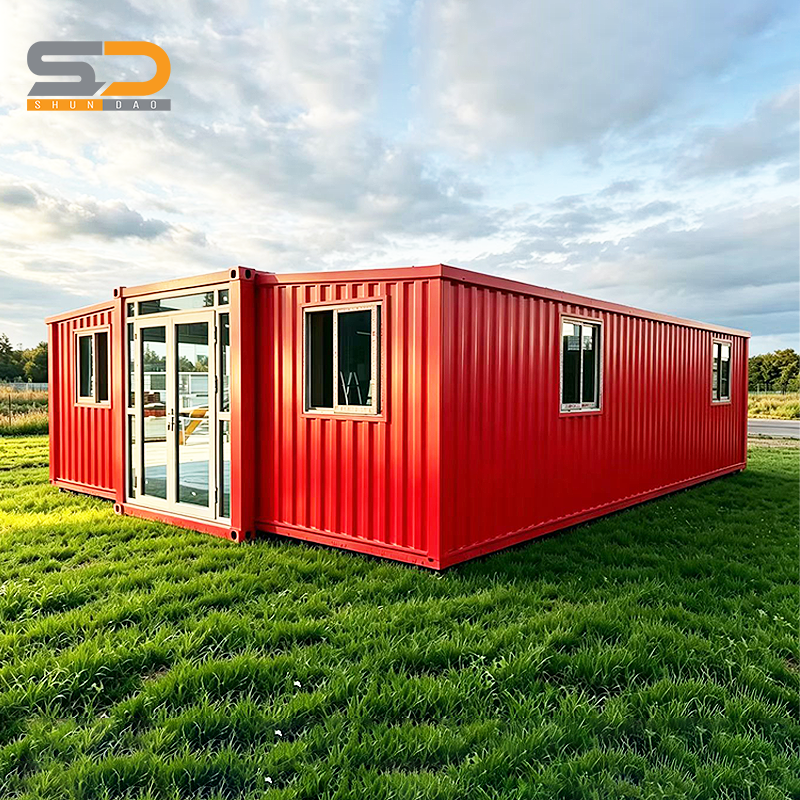 20ft 40ft Professional Grade Galvanized Steel Frame Seismic Expandable Container House Suitable for Emergency Shelters