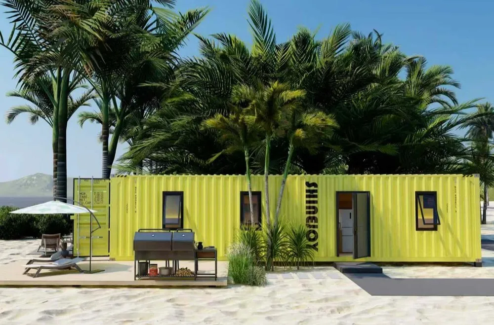 Z4l Sleek Prefab Tiny Vacation Hotel Modular Expandable Modern Steel Container House