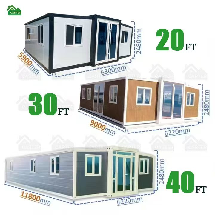 Customized Prefab Movable Expandable Modern Container House 2 3 4 Bedrooms Ready Use Hot Sale Office Buildings Schools Apartment