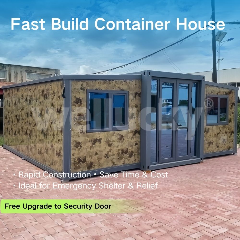 Prefabricated Modular Container House Emergency Temporary Housing Solution for War Relief and Reconstruction