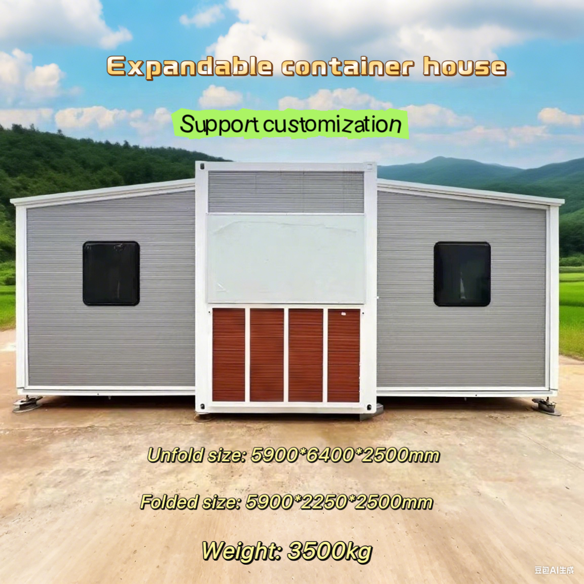 Modern Modular Steel Container House 20 Tiny Expandable Prefabricated Office Holiday Homes Easy Installation Living Room