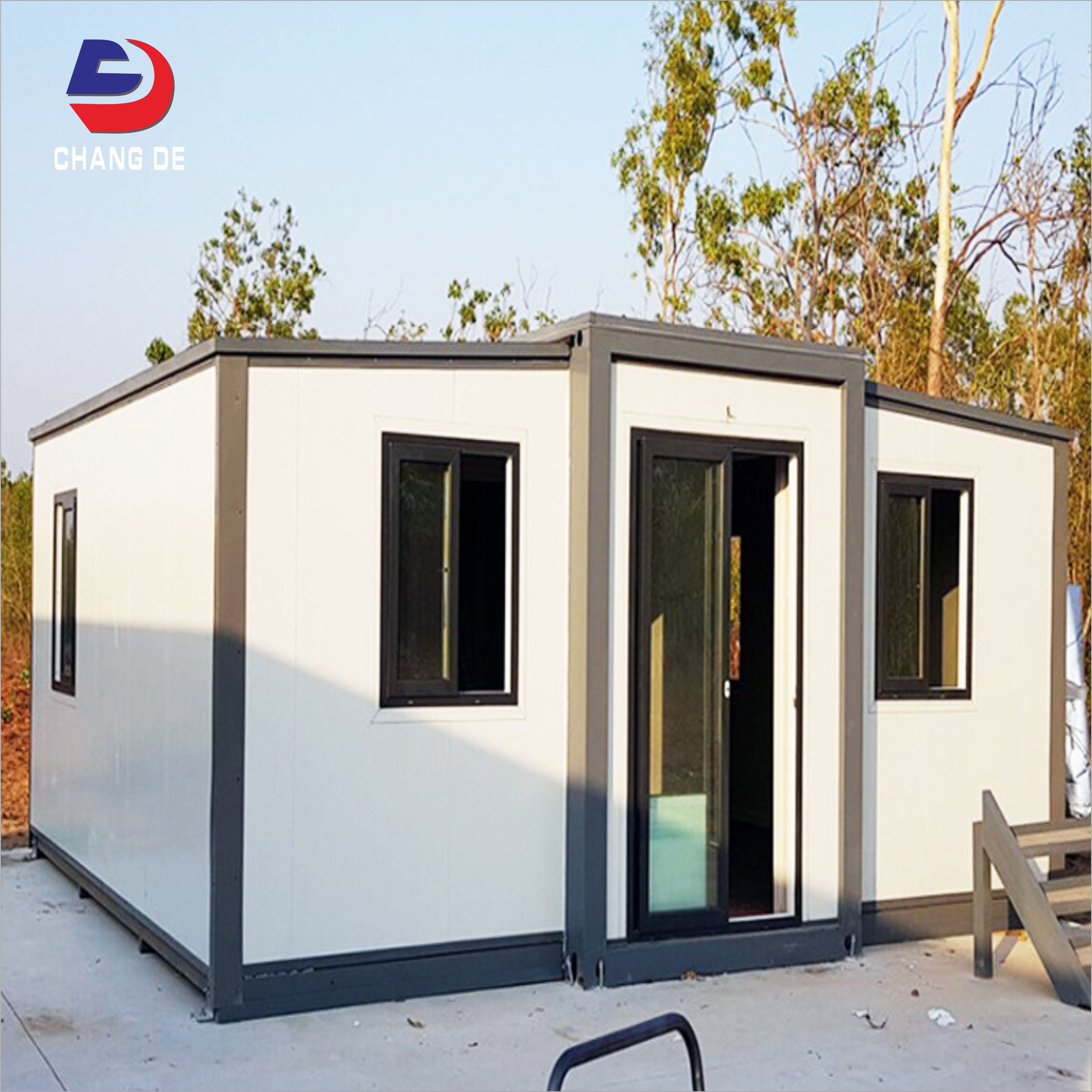 Quick-Deploy Expandable Multi-Unit Triangle Roof Container House for Emergency Disaster Relief Camp and Medical Facilities