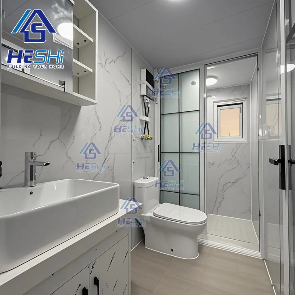 Cheap Prefabricated 40FT 20FT Folding Modular Home 5 Bedroom Prefab Building Expandable Container House