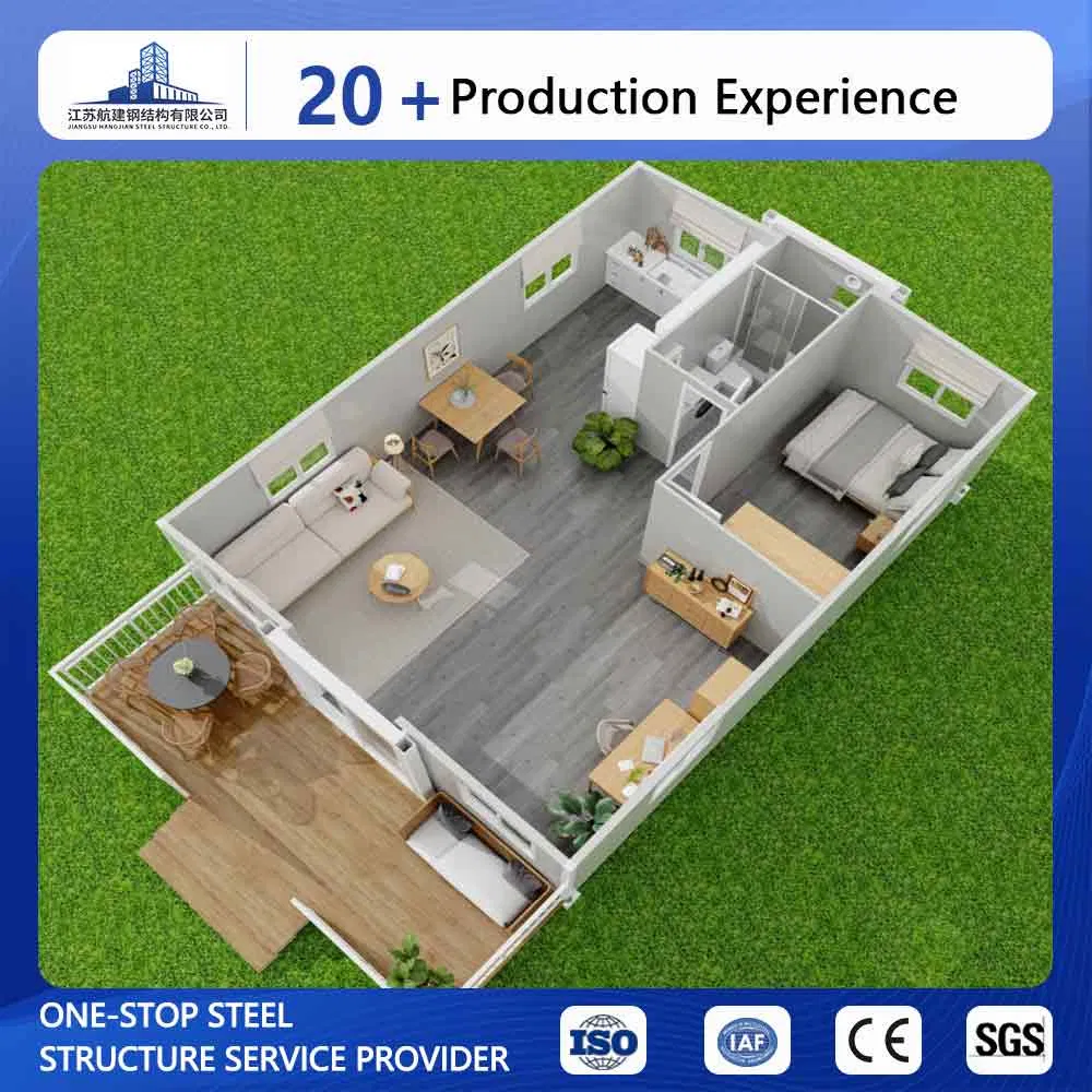 Heavy Duty Double Wing Expandable Prefab Home Rainproof Wing Type Expandable Seaside Vacation House
