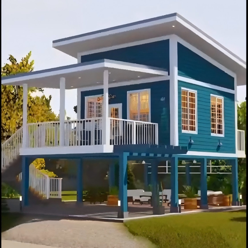 Luxury Expandable Prefabricated Vacation House for Modern Living