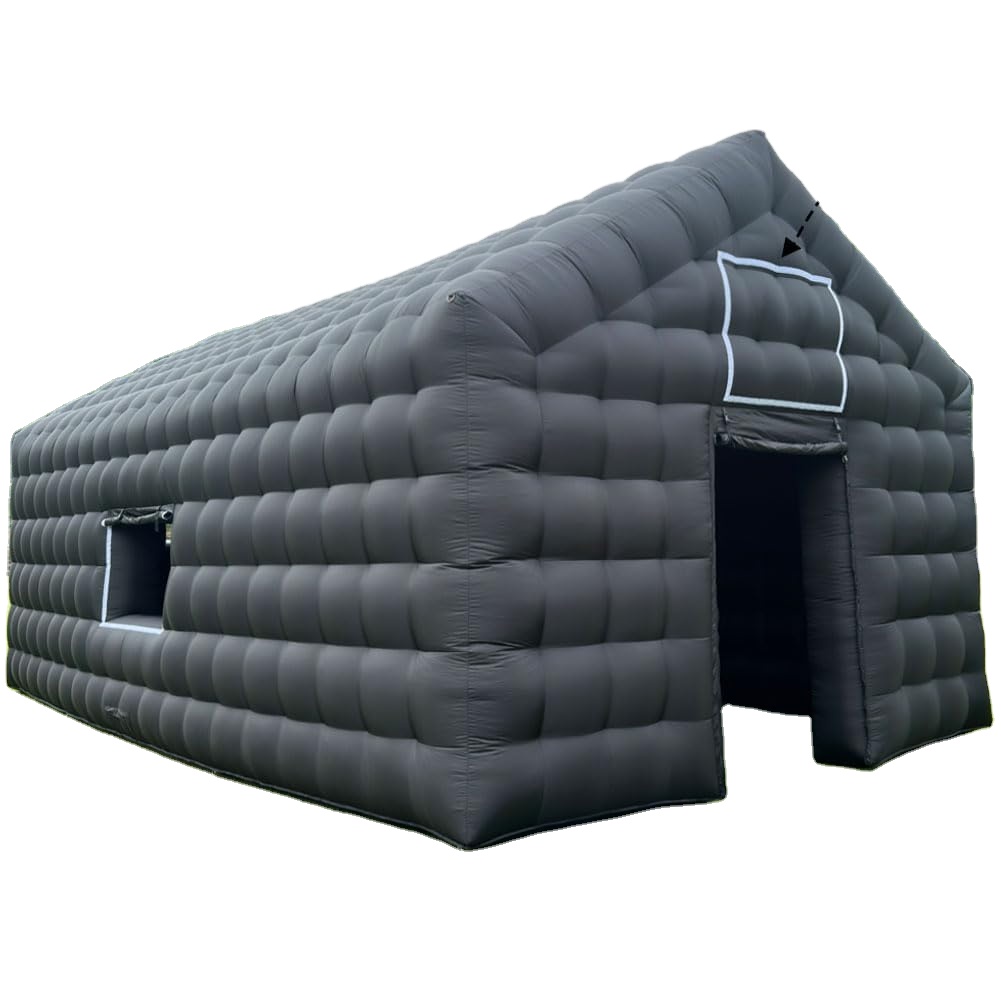 Giant Inflatable Cube Disco Tent With Oxford Cloth Electric Pump Portable Night Club Mobile Party Pavilion For Backyard Events