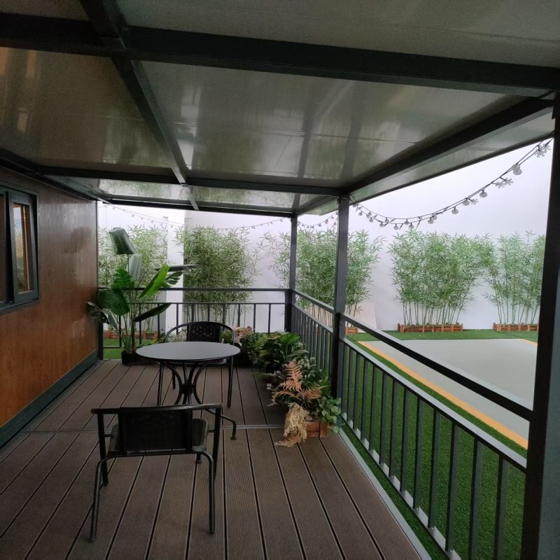 Waterproof 40ft Steel Expandable Container House Hotel Cabin Double Wing Expandable Container House