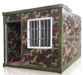 Left elevation view of container home