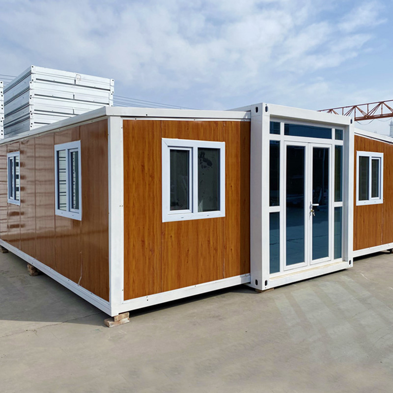 Prefabricated Modular 20ft Double Wing Expandable Container House on Sale Durable Structure Easy Install