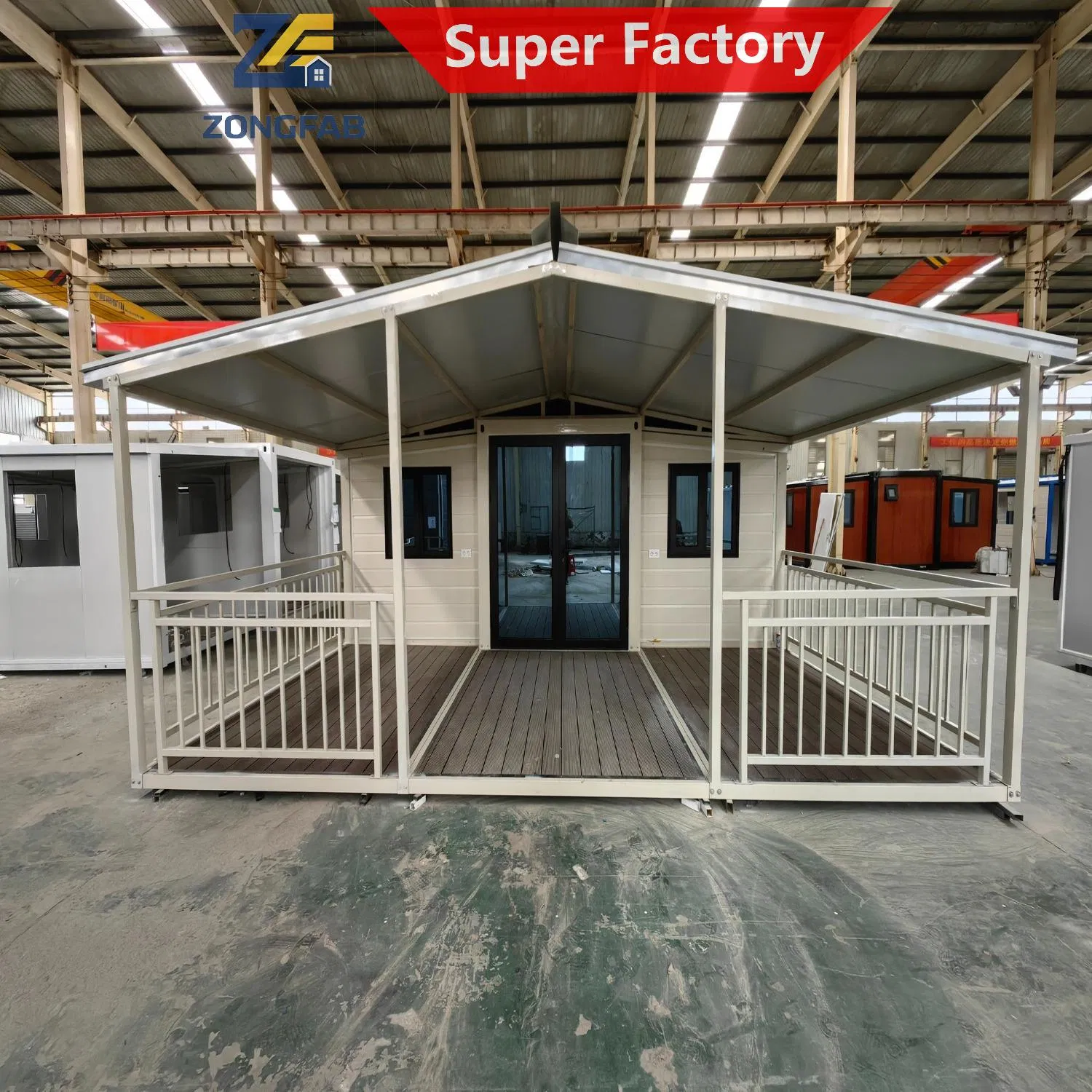 Steel Tiny Portable Two Wing Expandable Prefab Prefabricated Container House Home Construction Seaside Beach Resort Vacation Campsite Camp Project