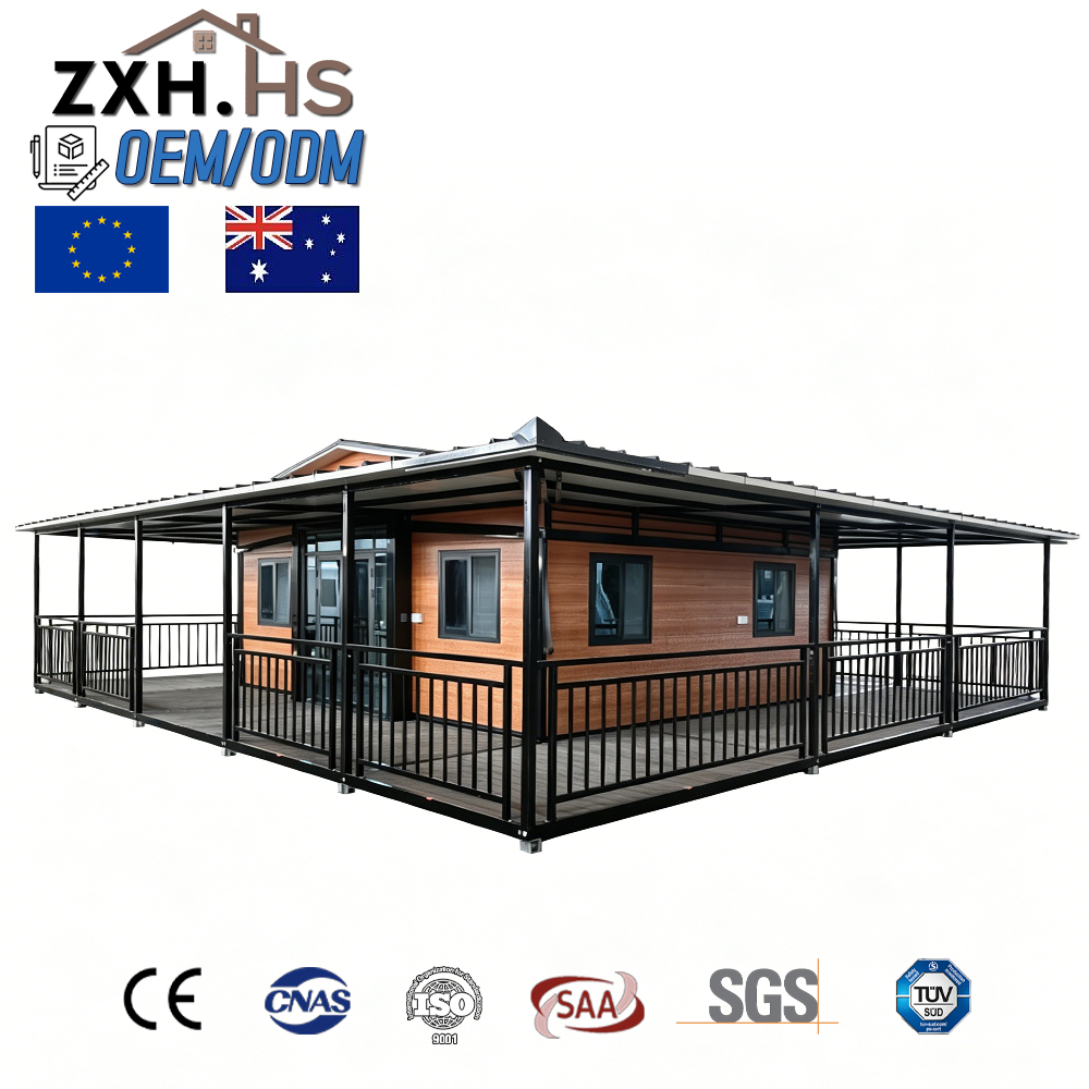 Leakproof Performance 20ft 40ft Expandable Portable House Small Tiny Foldable Mobile Container Home Apartments Hotels