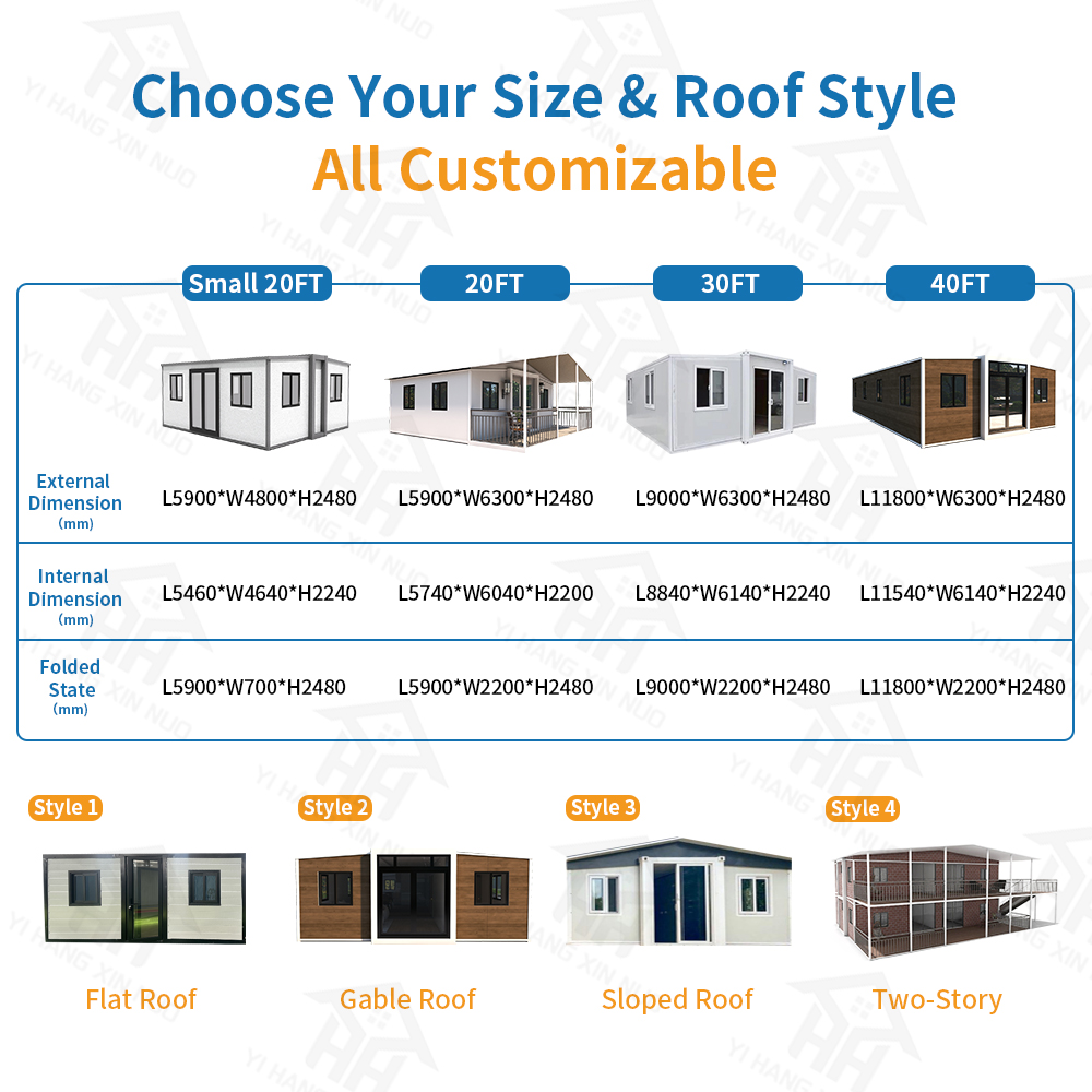 Made 3 Bedroom Prefabricated House Prefab Modular Homes Expandable Container House Tiny Houses Tiny Home