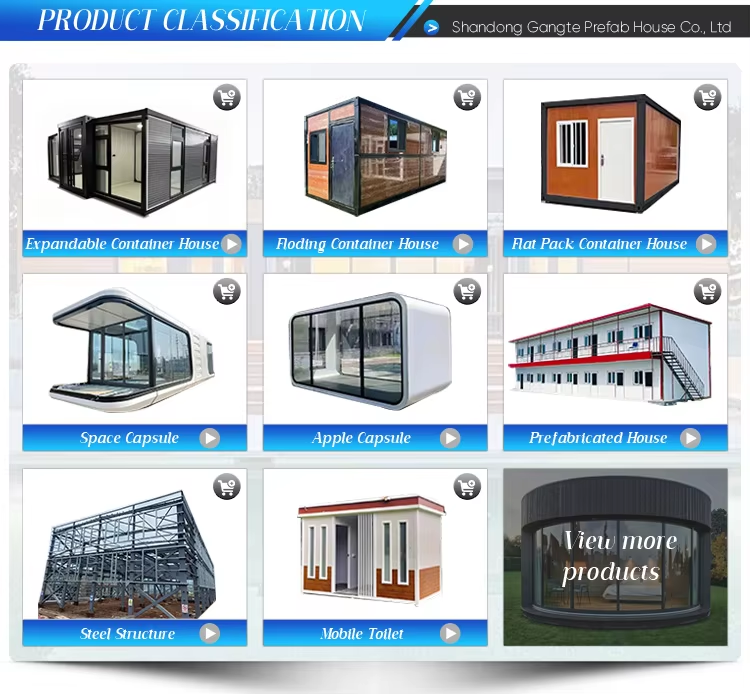 20ft 40ft Luxury Model House Prefab Modular Homes Expandable Container House Portable Cabin With Kitchen Sandwich Panels House
