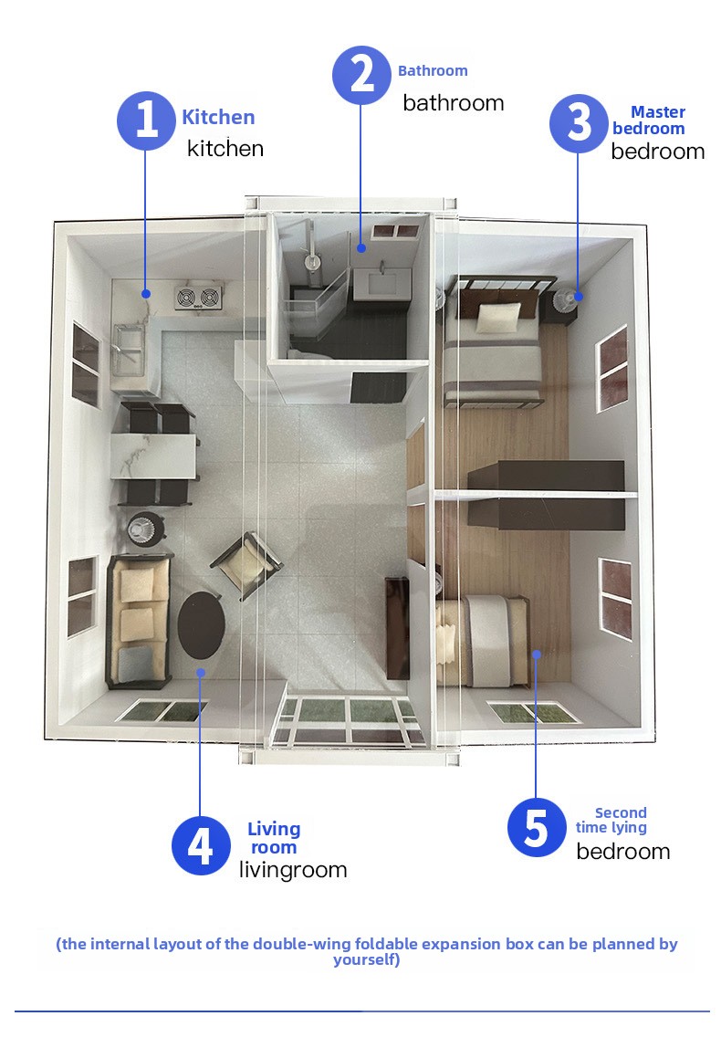 Expandable Folding Tiny Container Prefabricated House China Wholesale 40ft Foldable Prefab Containers Home Modular