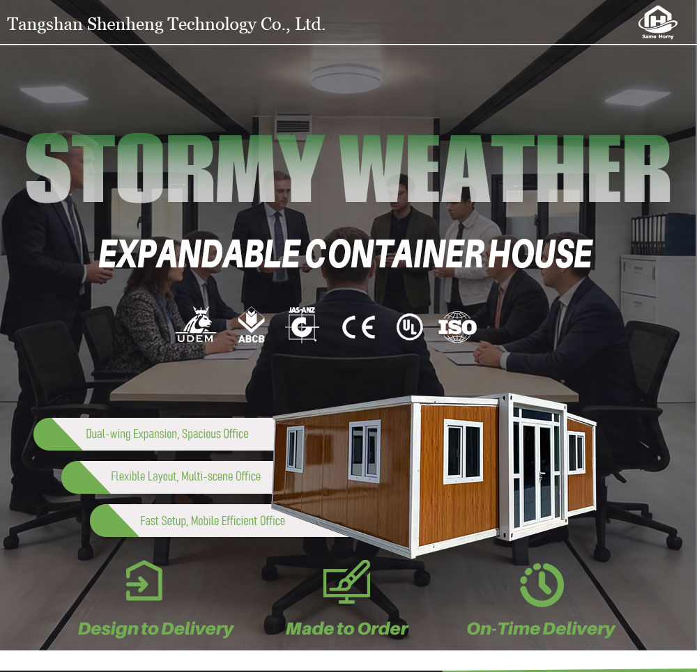 Folding Expandable Container House Large Space Easy Assemble Prefabricated Modular Home Mobile Office Work Pod with CE ISO