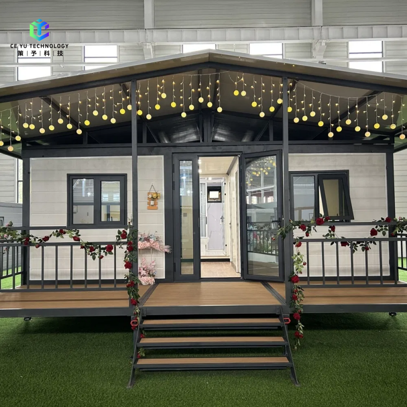 Double Wing Expandable Modular Building Low Cost High Space Utilization Expandable Home for Dormitory Staff Accommodation
