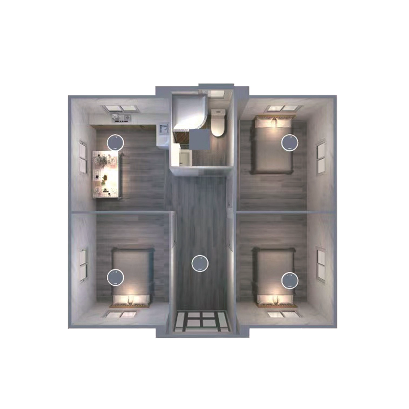 40ft Expandable Container House Modular Container House With Customized Color Tiny Homes 2 Bed Room Ready To Ship