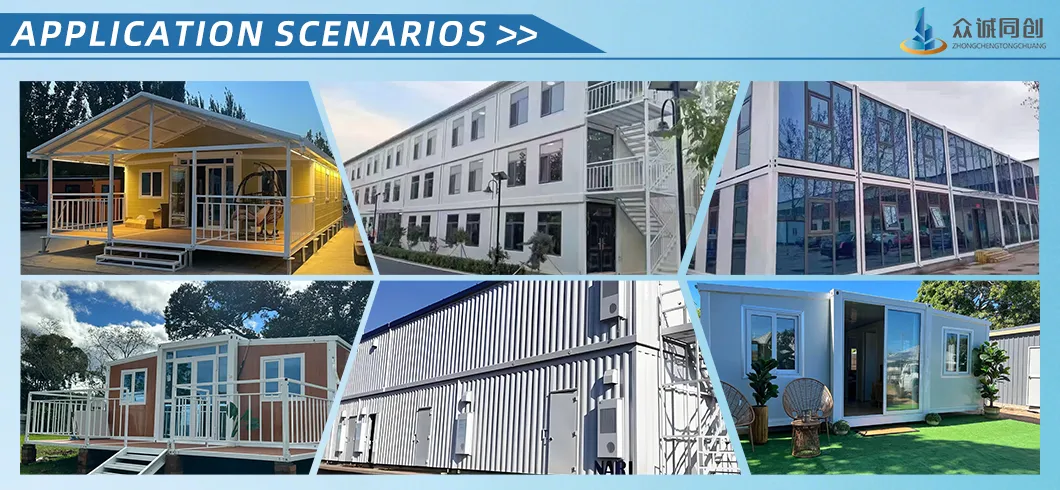 Wind-Resistant 2 Floor Expandable Container House for Vacation Home with Balcony