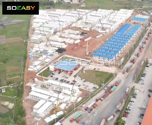 Temporary Construction Site Modular Man Camp Housing Oil Field Labour Camp Accommodation